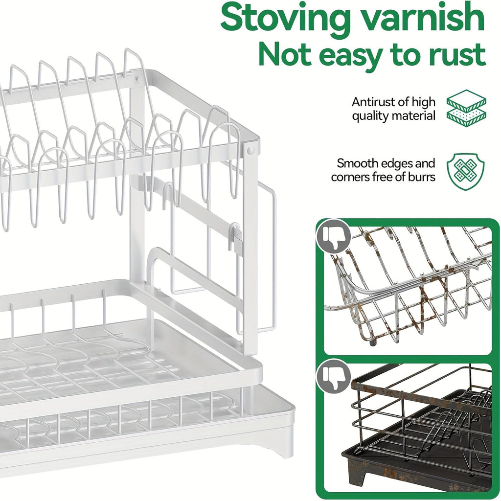 Black Metal Dish Rack – 2-Layer / 3-Layer - Snag N' Style