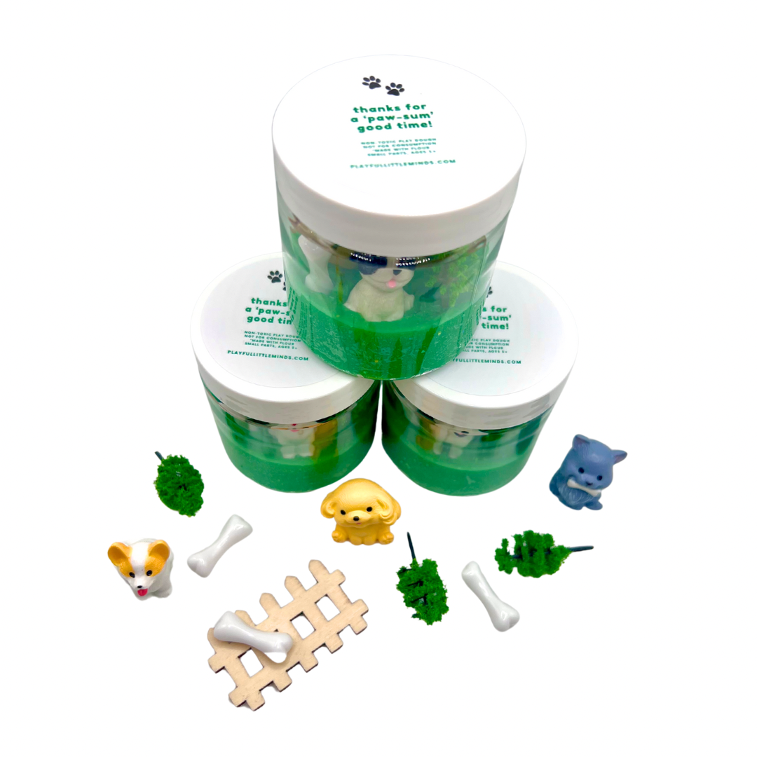 Puppy Party Mini Play Dough Favors for Kids Birthday - Snag N' Style