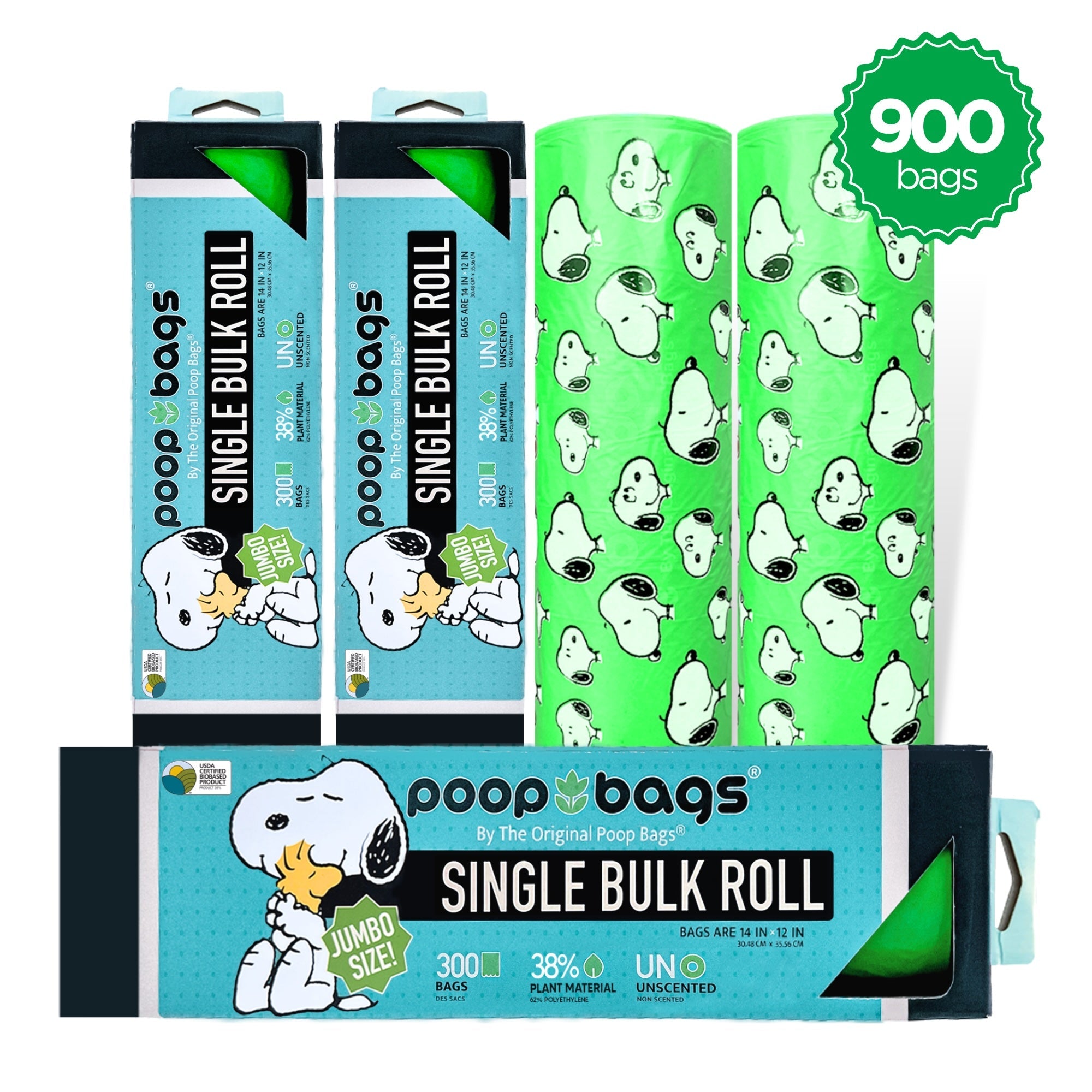 Snoopy® Jumbo Bulk Roll Poop Bags
