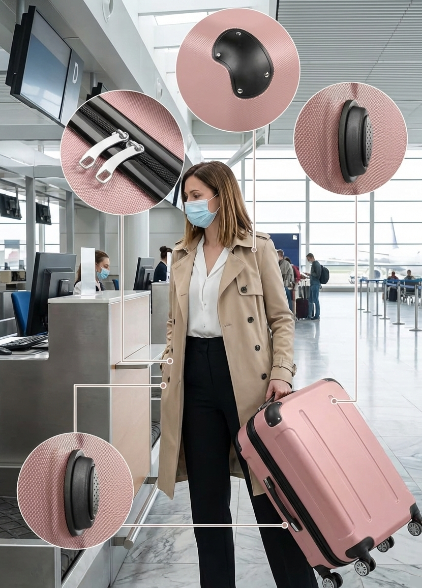 Multi Color - 3PCs Luggage Set 20/24/28 Inch Hard Shell Spinner with TSA Lock - Snag N' Style