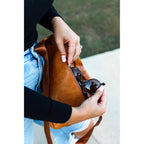 The Mindy - Camel  Vintage Tassel Sling Bag - Snag N' Style