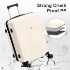 5-Piece Lightweight Luggage Set with Lock – 12/16/20/24/28 Inch - Snag N' Style