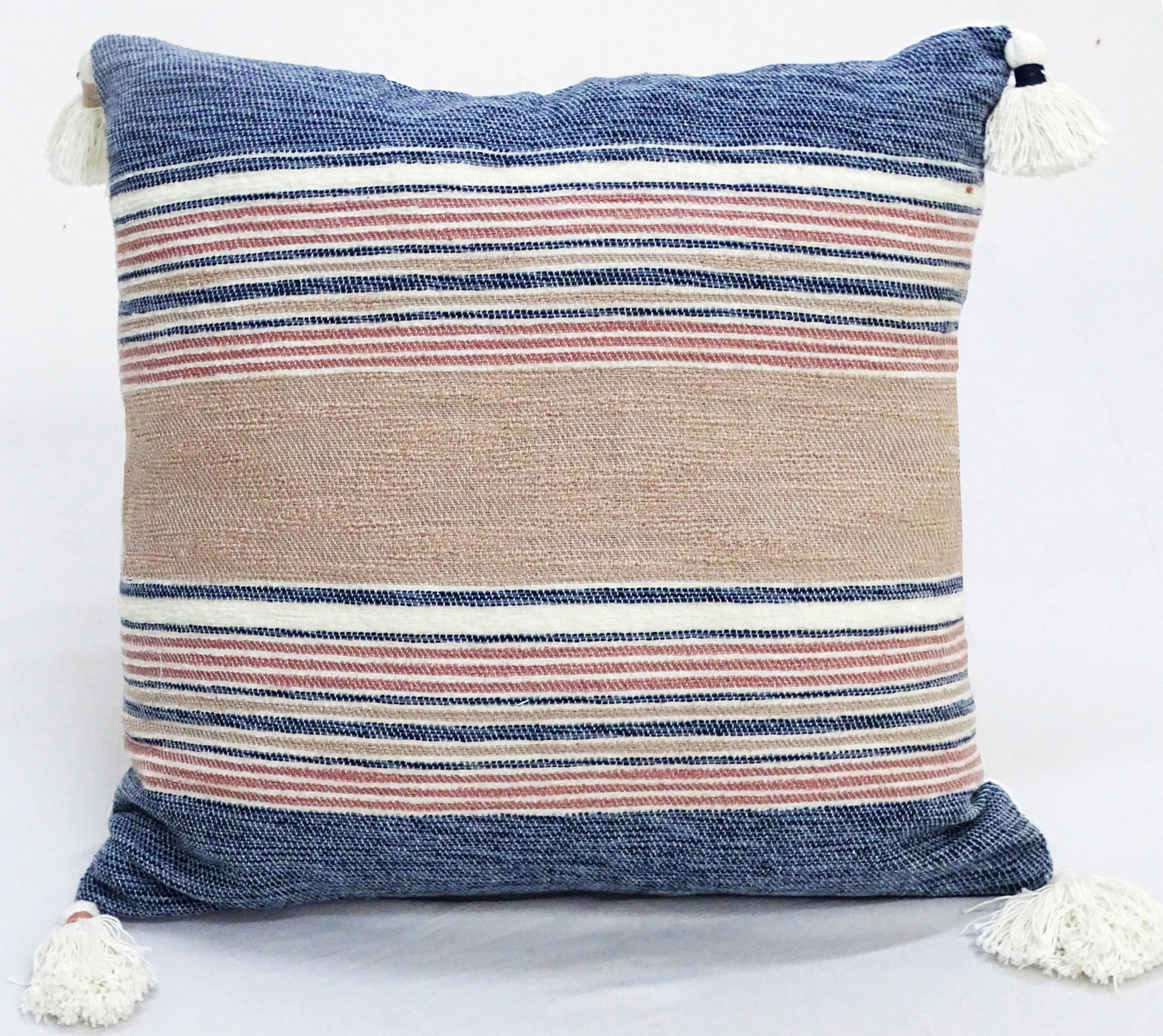 22" X 22" Throw Pillow for couch with Tassels - Snag N' Style