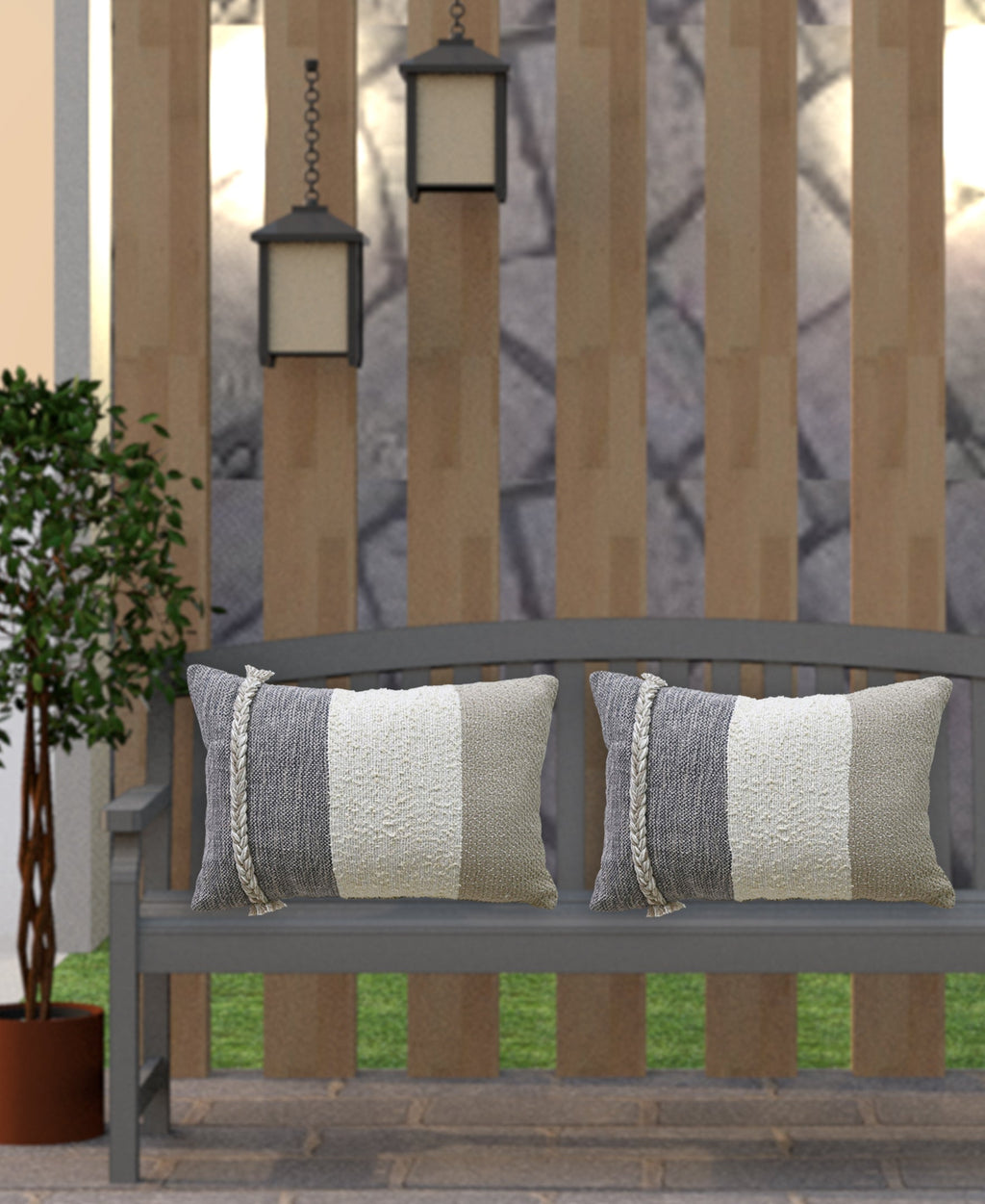 Linden Street Handloom Woven Wooden Textured Decorative - Snag N' Style