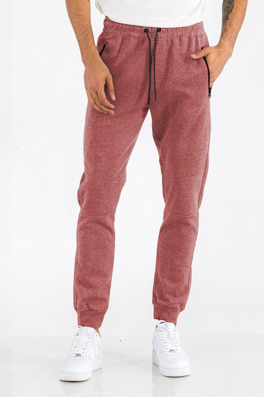 Weiv Mens Solid Heathered Jogger - Snag N' Style