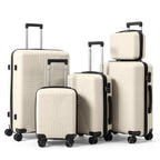 5-Piece Lightweight Luggage Set with Lock – 12/16/20/24/28 Inch - Snag N' Style