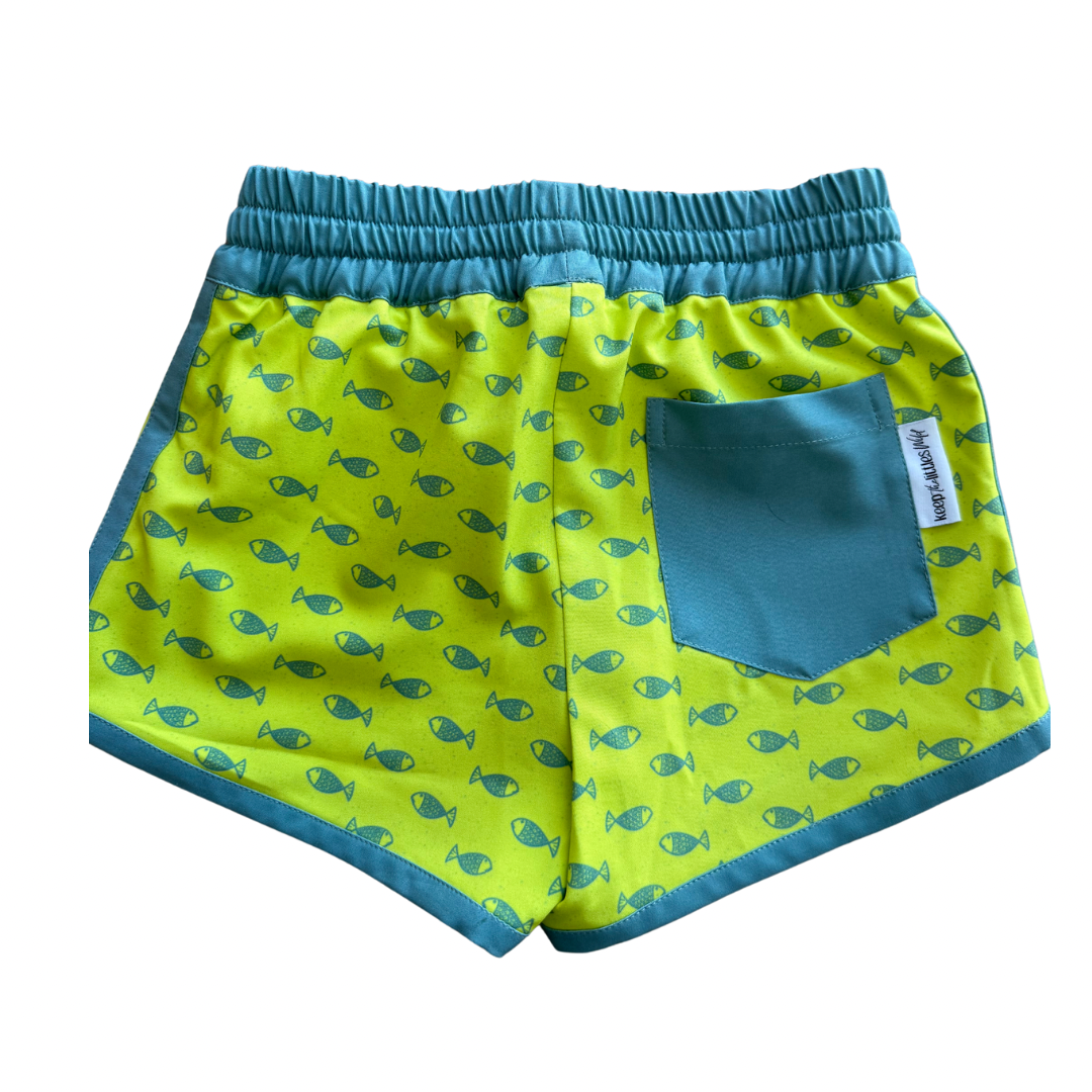neon fish hybrid shorts - Snag N' Style