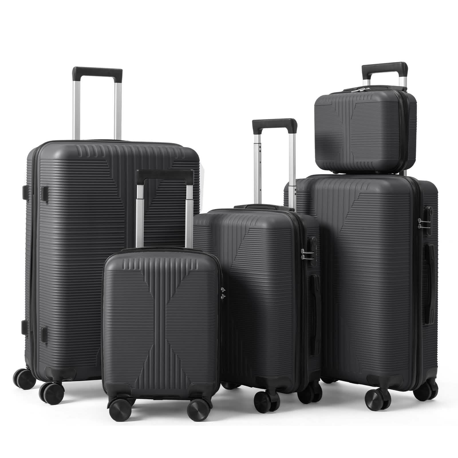 5-Piece Lightweight Luggage Set with Lock – 12/16/20/24/28 Inch - Snag N' Style