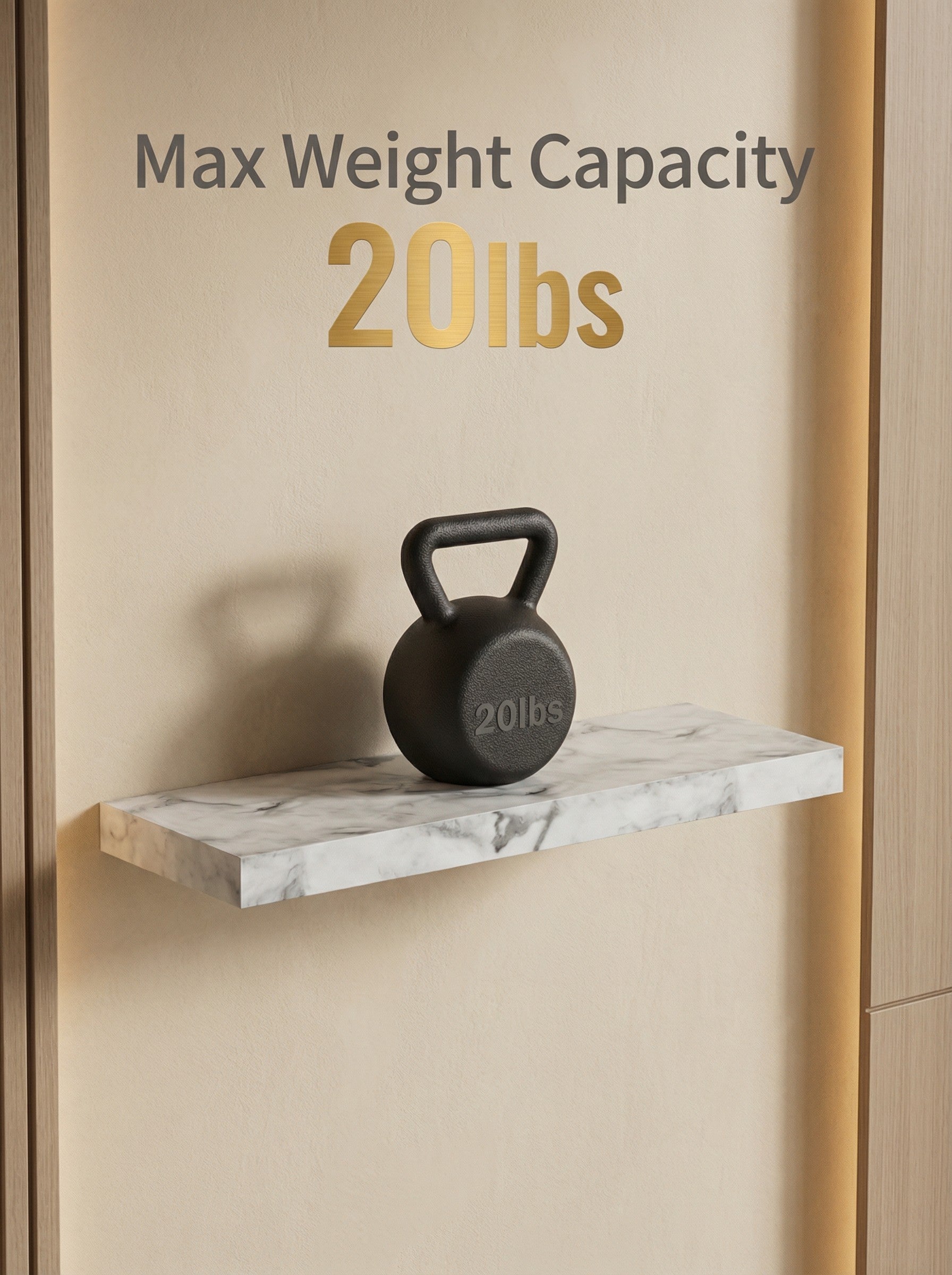 Floating Shelves Set of 4 – 15.8" Wall Shelves with Invisible Brackets - Snag N' Style