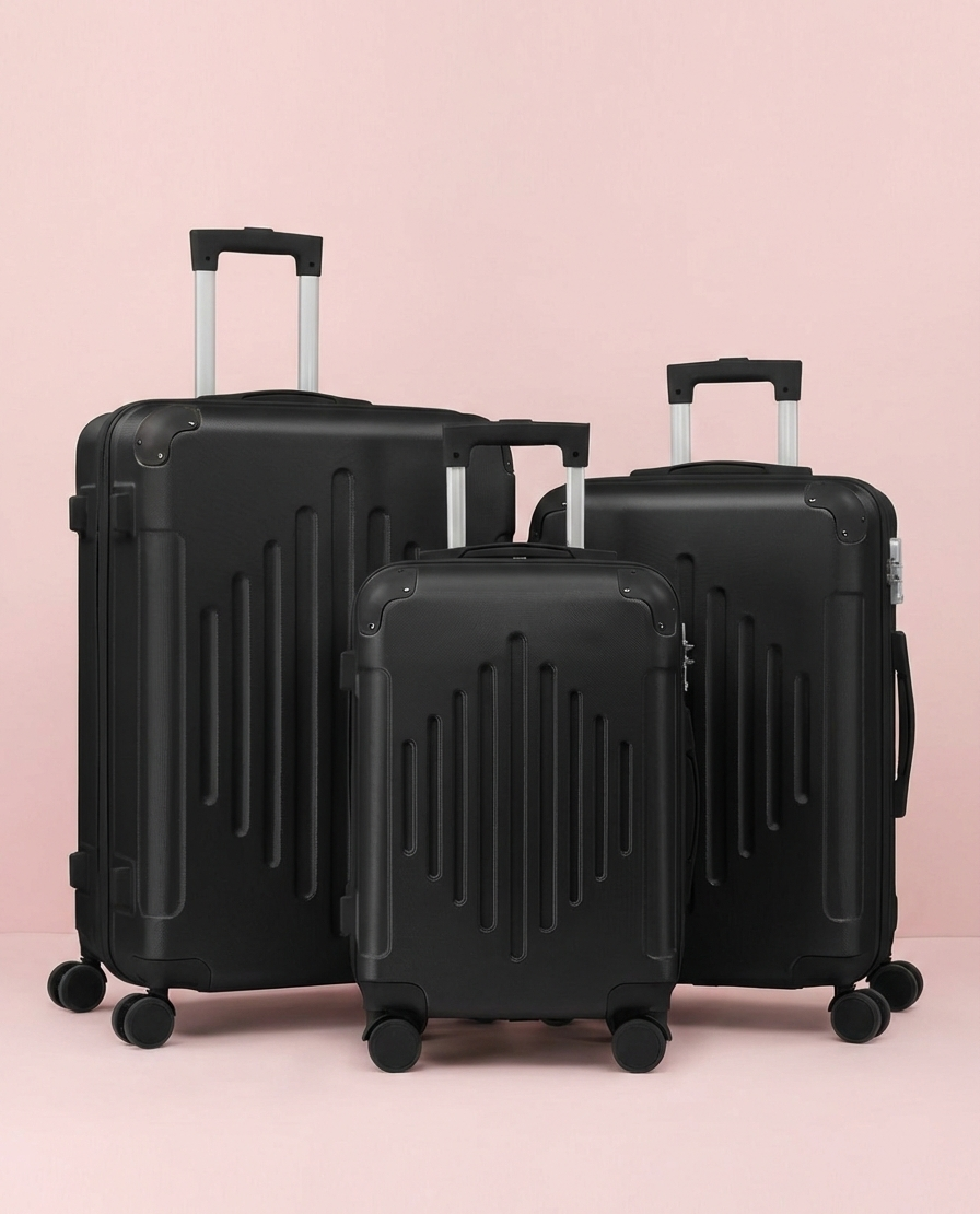 Multi Color - 3PCs Luggage Set 20/24/28 Inch Hard Shell Spinner with TSA Lock - Snag N' Style