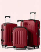 Multi Color - 3PCs Luggage Set 20/24/28 Inch Hard Shell Spinner with TSA Lock - Snag N' Style
