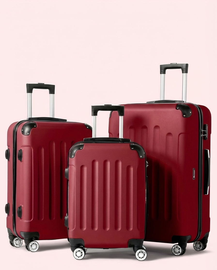 Multi Color - 3PCs Luggage Set 20/24/28 Inch Hard Shell Spinner with TSA Lock - Snag N' Style