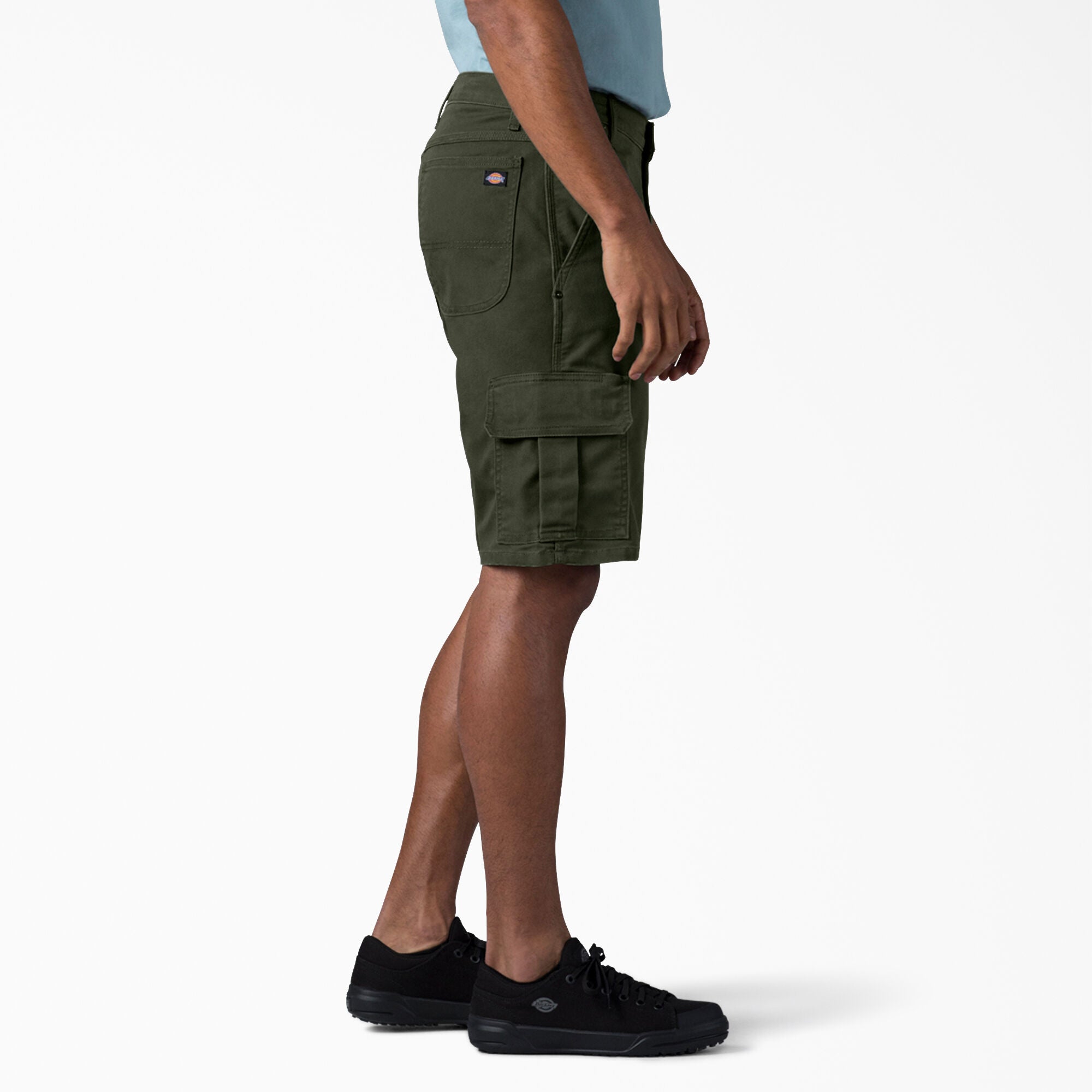 Dickies FLEX Relaxed Fit Duck Cargo Shorts Charcoal, 11" DX902 - Snag N' Style