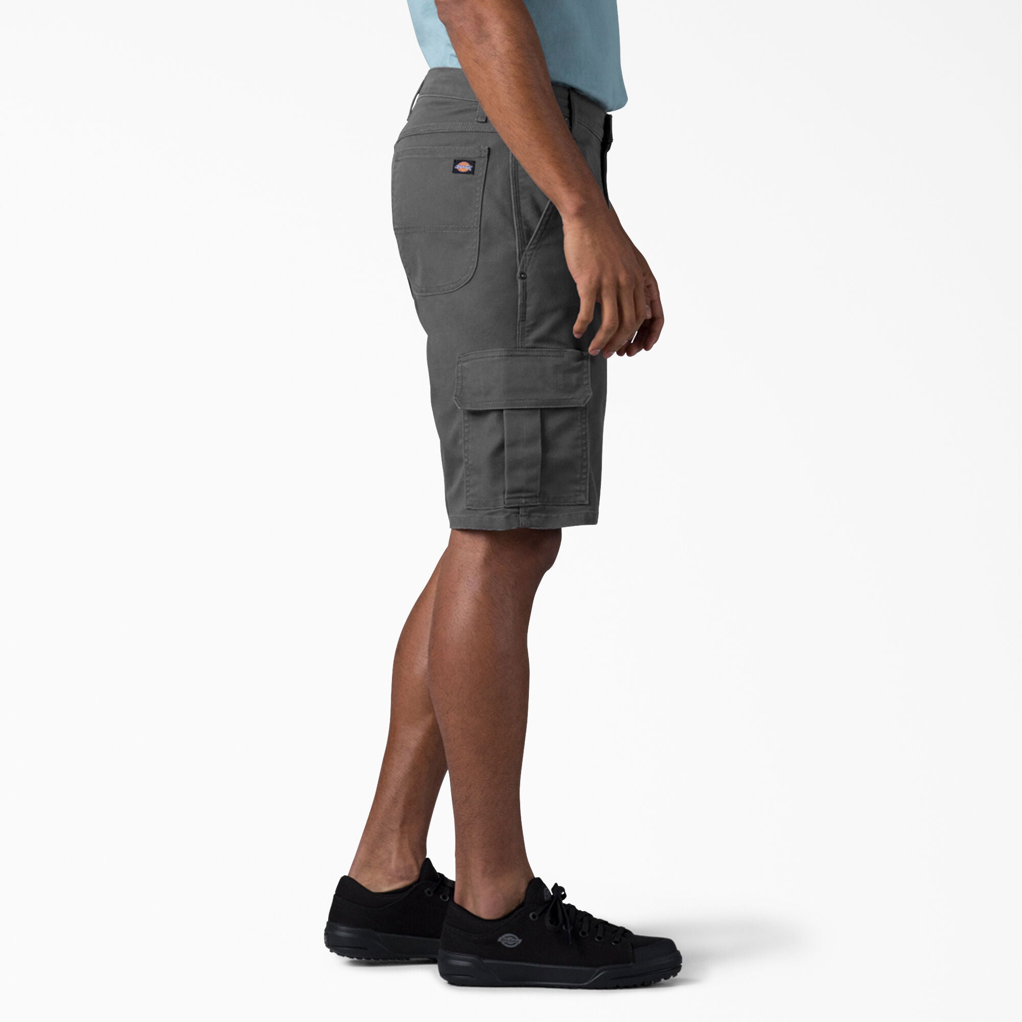 Dickies FLEX Relaxed Fit Duck Cargo Shorts Charcoal, 11" DX902 - Snag N' Style