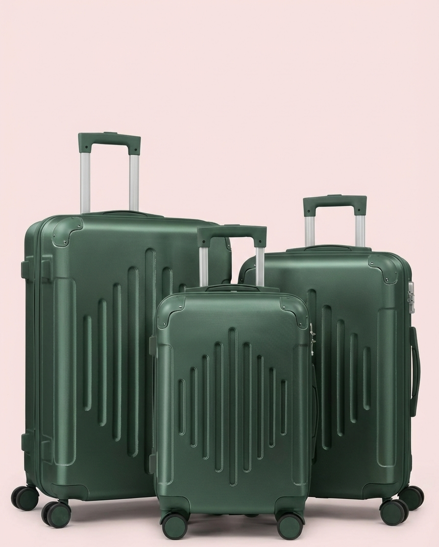 Multi Color - 3PCs Luggage Set 20/24/28 Inch Hard Shell Spinner with TSA Lock - Snag N' Style