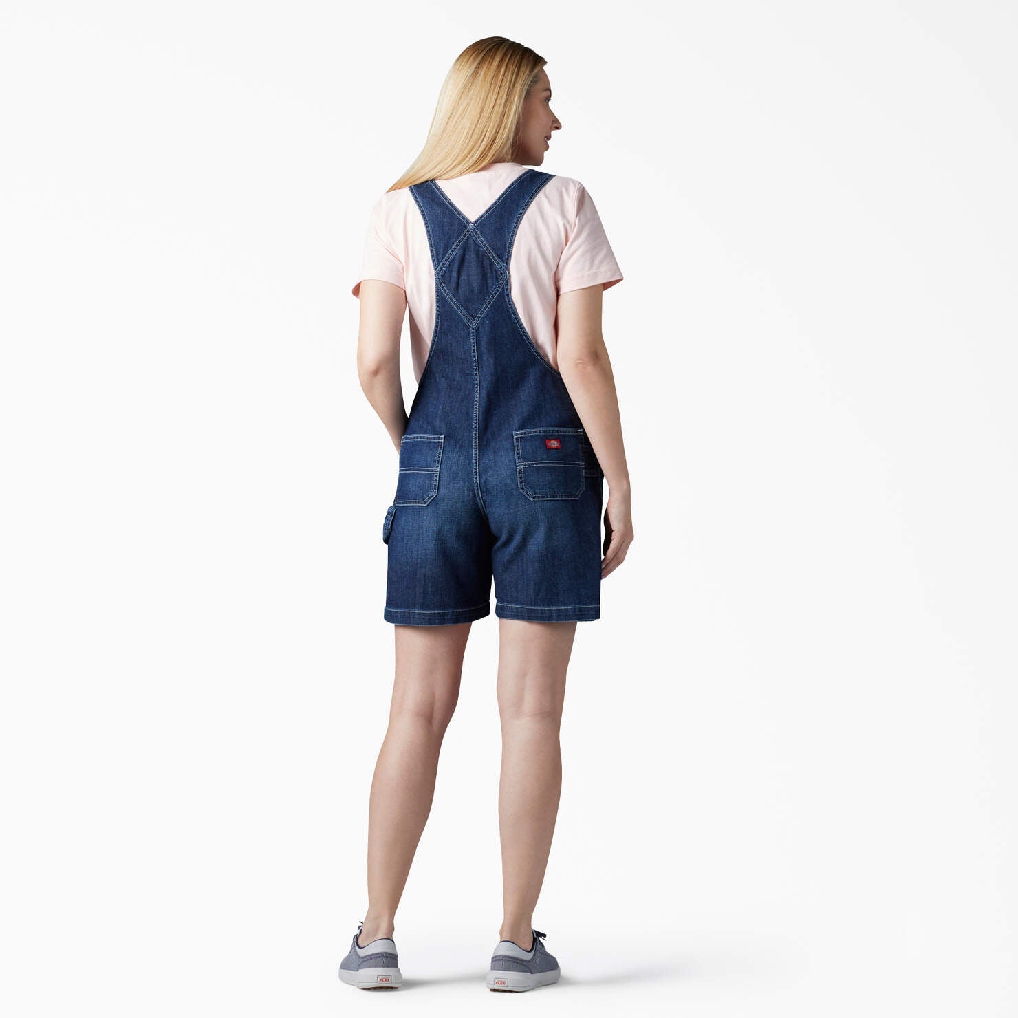 Women's Relaxed Fit Bib Shortalls, 7" FB204 - Snag N' Style