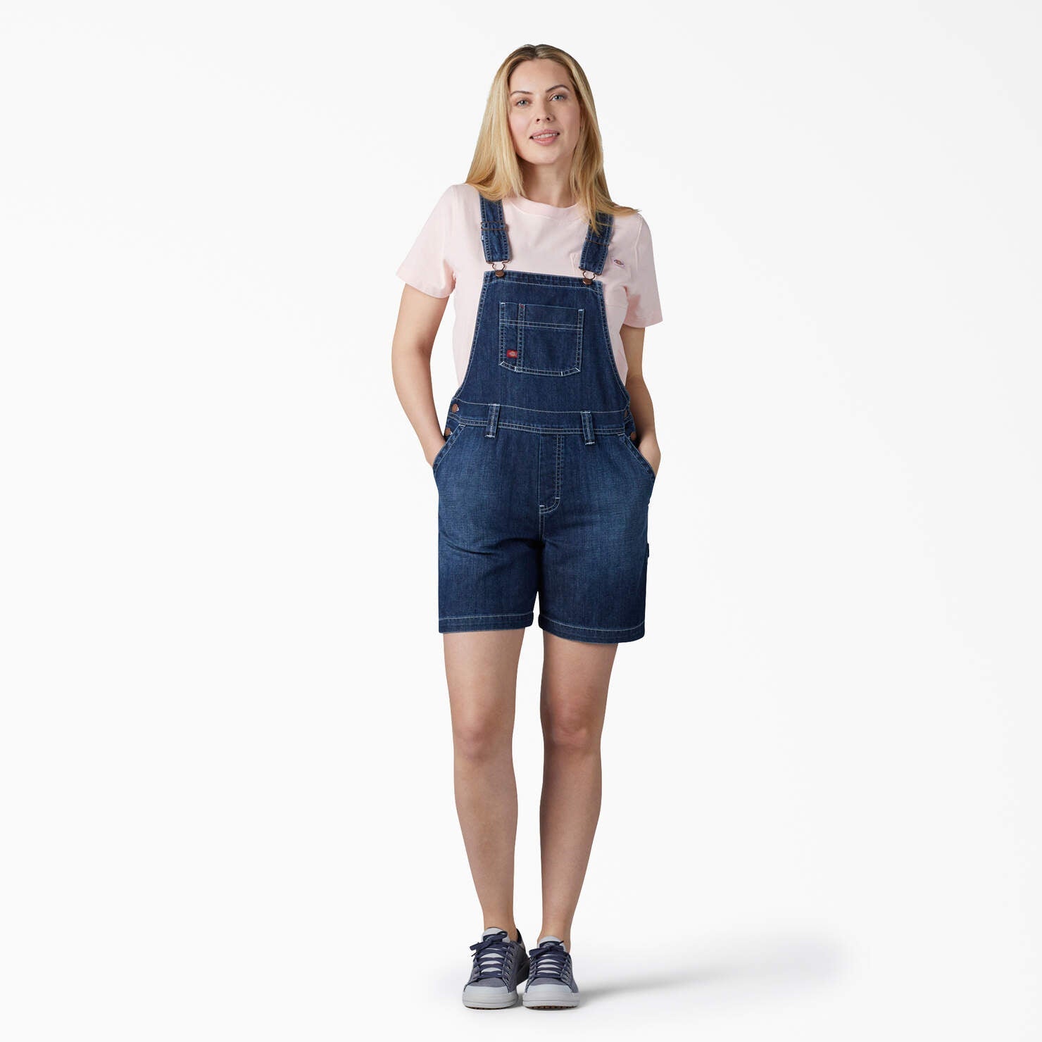 Women's Relaxed Fit Bib Shortalls, 7" FB204 - Snag N' Style