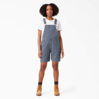 Women's Relaxed Fit Bib Shortalls, 7" FB204 - Snag N' Style