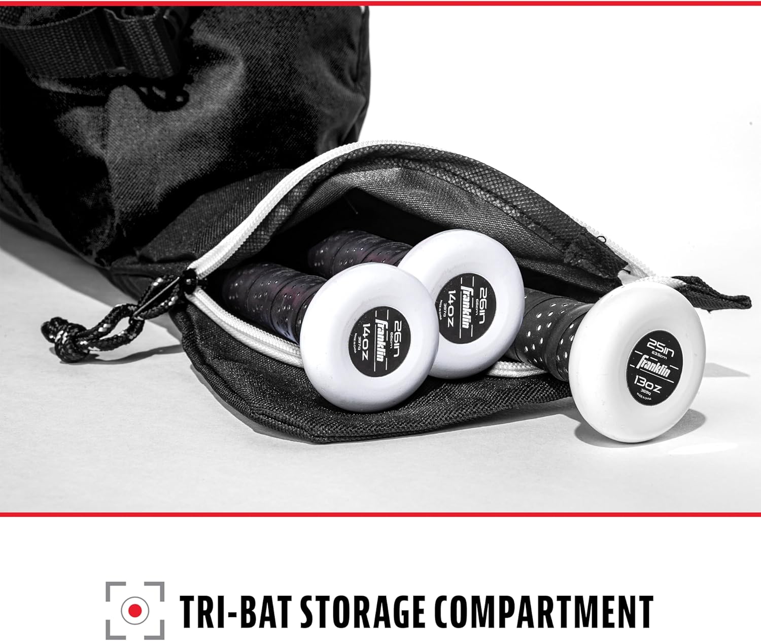 Franklin Sports Junior Baseball Equipment Bag - Stay Organized On and Off the Field - Snag N' Style