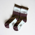 Brown Boot Socks Wild - 95% Merino Wool Hiking Socks for Kids and Toddlers - Snag N' Style
