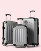 Multi Color - 3PCs Luggage Set 20/24/28 Inch Hard Shell Spinner with TSA Lock - Snag N' Style