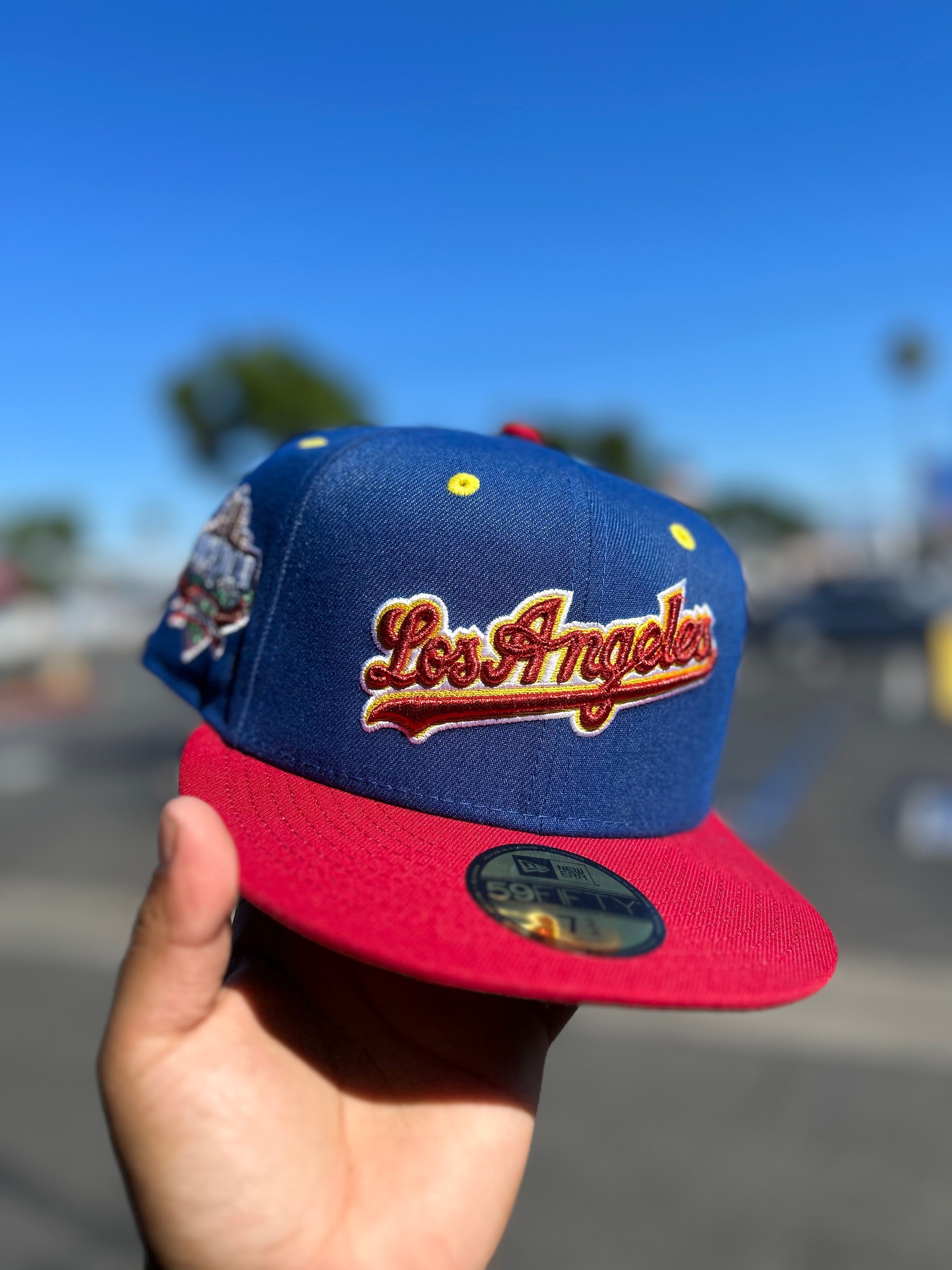 Los Angeles Dodgers Script Light Royal / Pinot Red 5950 - Snag N' Style