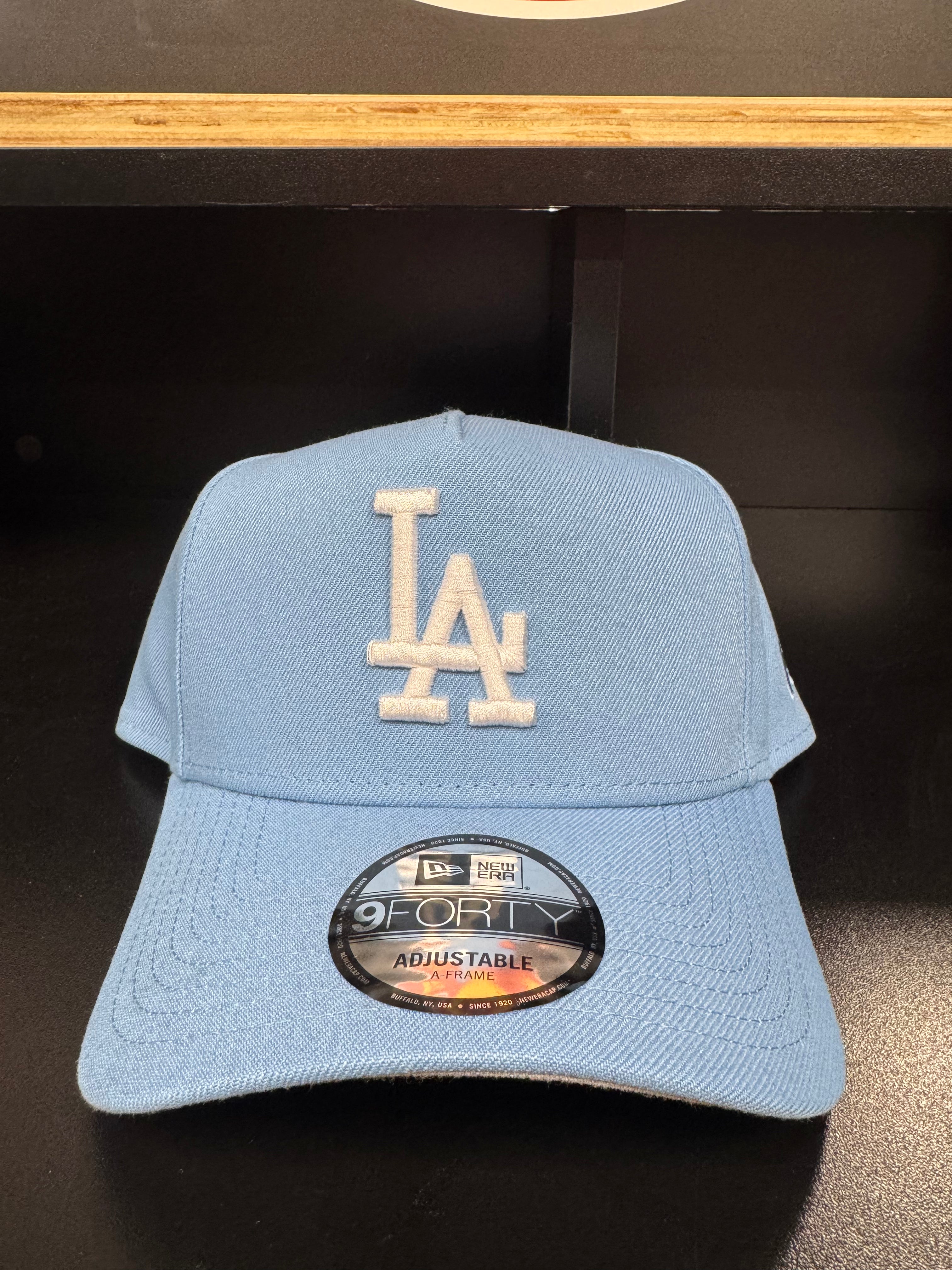 Los Angeles Dodgers Sky/White 9Forty Adjustable A-Frame Hat - Snag N' Style