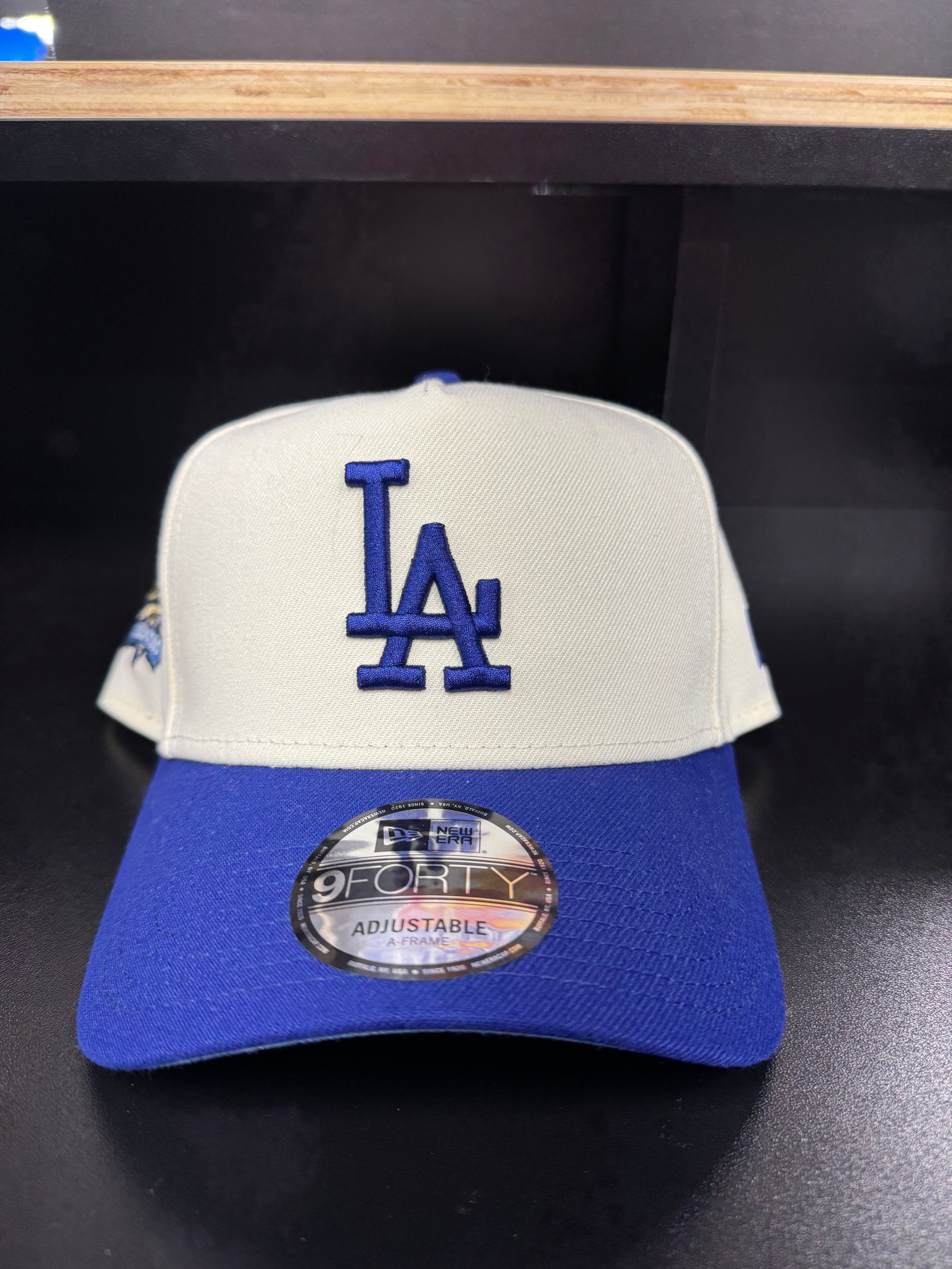 Los Angeles Dodgers 2 Toned Ivory/Royal 9Forty Adjustable A-Frame Hat - Snag N' Style