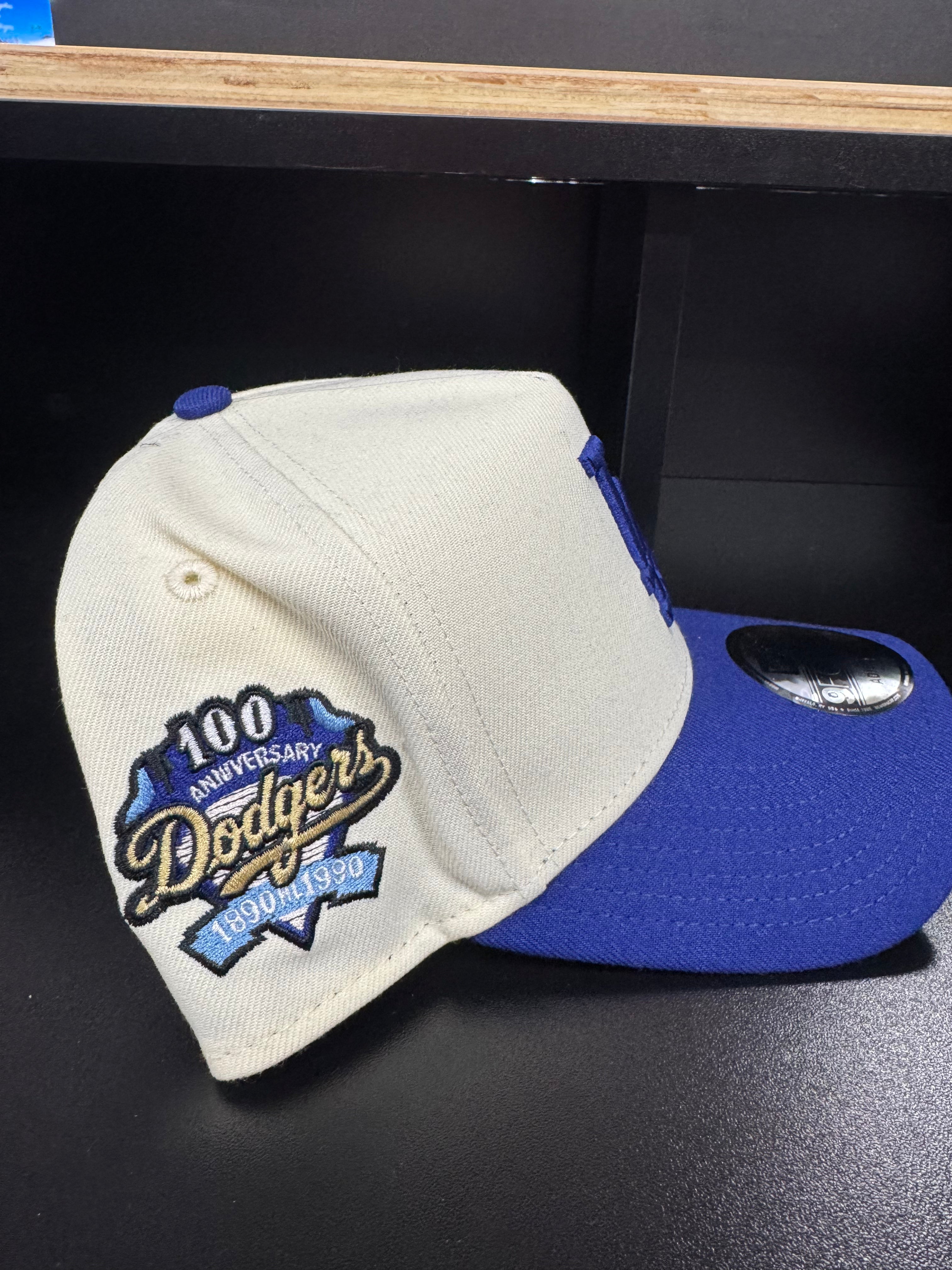 Los Angeles Dodgers 2 Toned Ivory/Royal 9Forty Adjustable A-Frame Hat - Snag N' Style