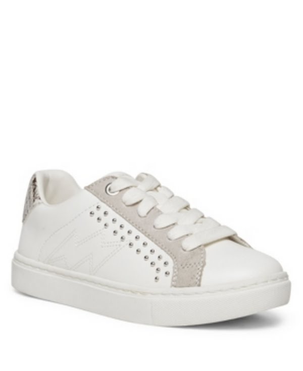 Steve Madden Big Girls JBianca White Fashion Sneaker, Size 1 - Snag N' Style