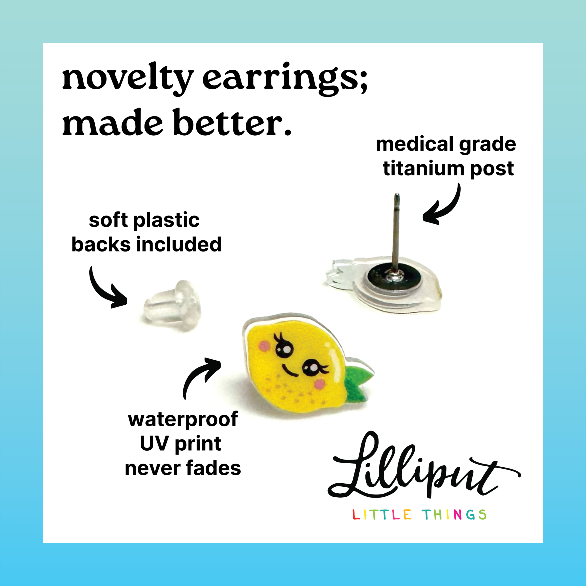 Lilliput Little Things - Axolotl Earrings - Snag N' Style