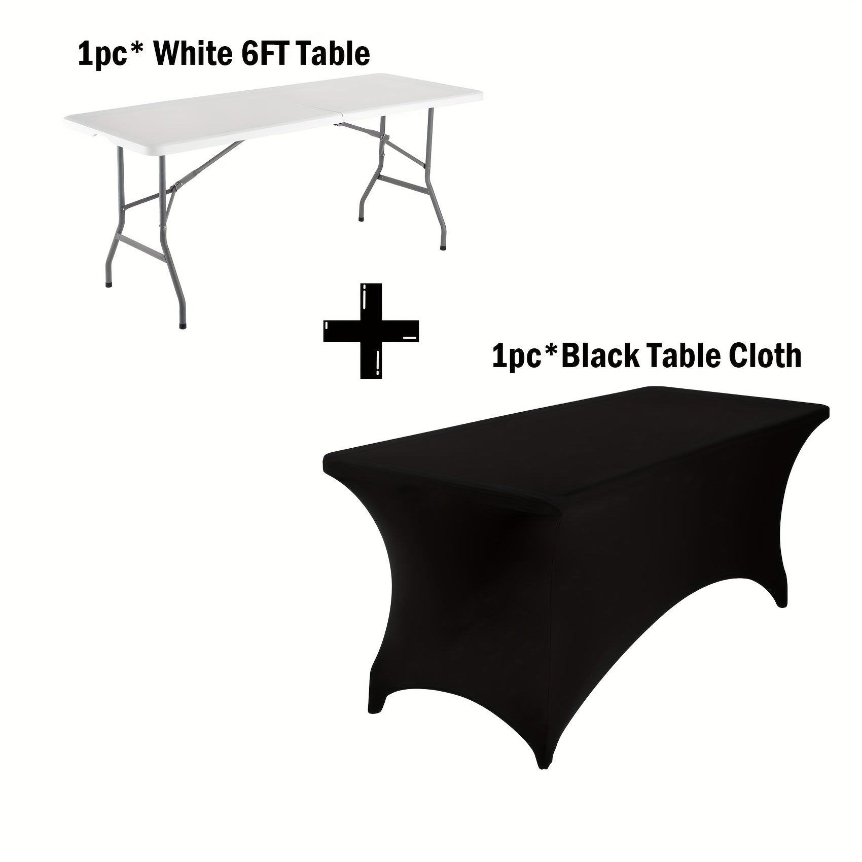 4ft/6ft Portable Plastic Folding Table – Indoor & Outdoor Dining - Snag N' Style