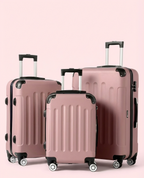 Multi Color - 3PCs Luggage Set 20/24/28 Inch Hard Shell Spinner with TSA Lock - Snag N' Style