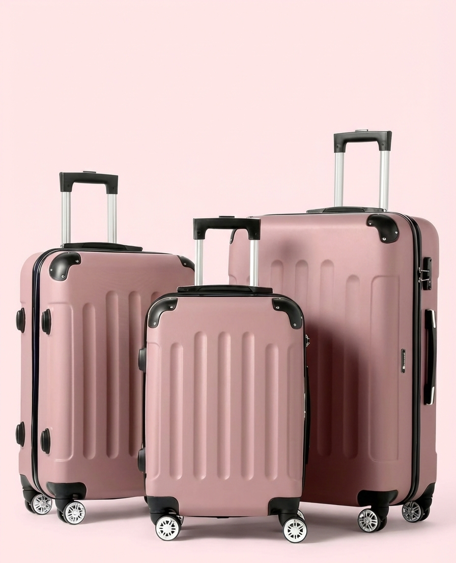 Multi Color - 3PCs Luggage Set 20/24/28 Inch Hard Shell Spinner with TSA Lock - Snag N' Style