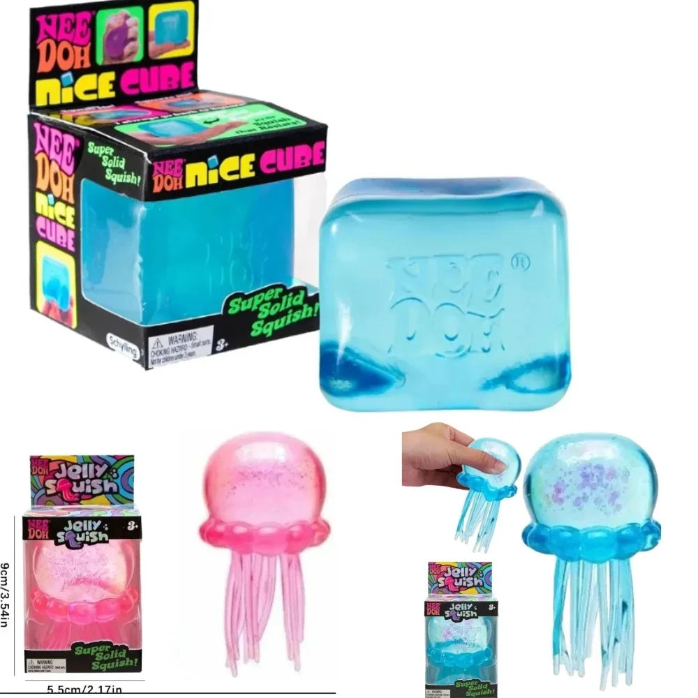 NeeDoh Nice Cube Sensory Fidget Toy – Anxiety & Focus Stress Reliever for Adults & Kids