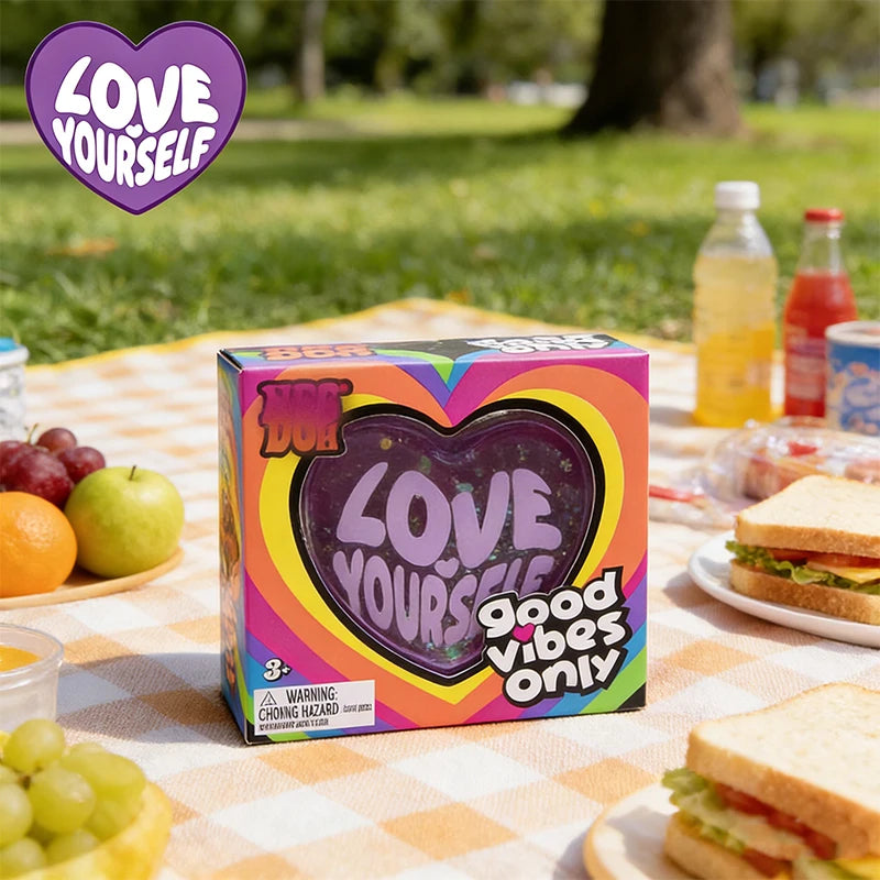 Heart Shaped Squishy Gel Stress Ball — Soft Sensory Fidget Toy for Anxiety Relief