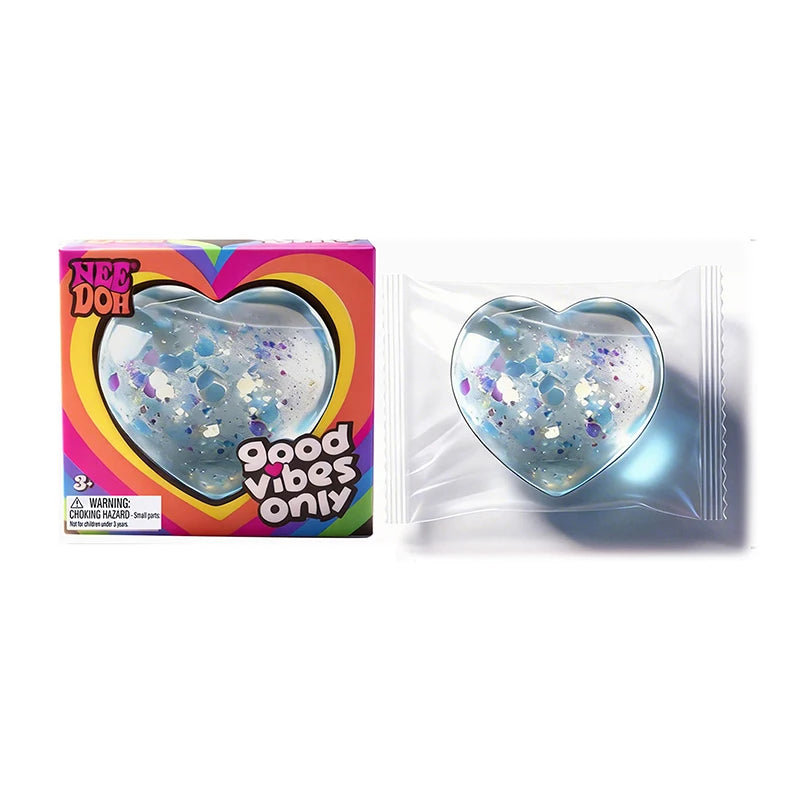 Heart Shaped Squishy Gel Stress Ball — Soft Sensory Fidget Toy for Anxiety Relief