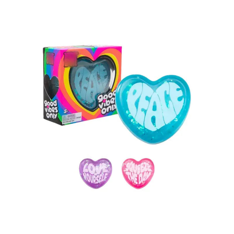 Heart Shaped Squishy Gel Stress Ball — Soft Sensory Fidget Toy for Anxiety Relief