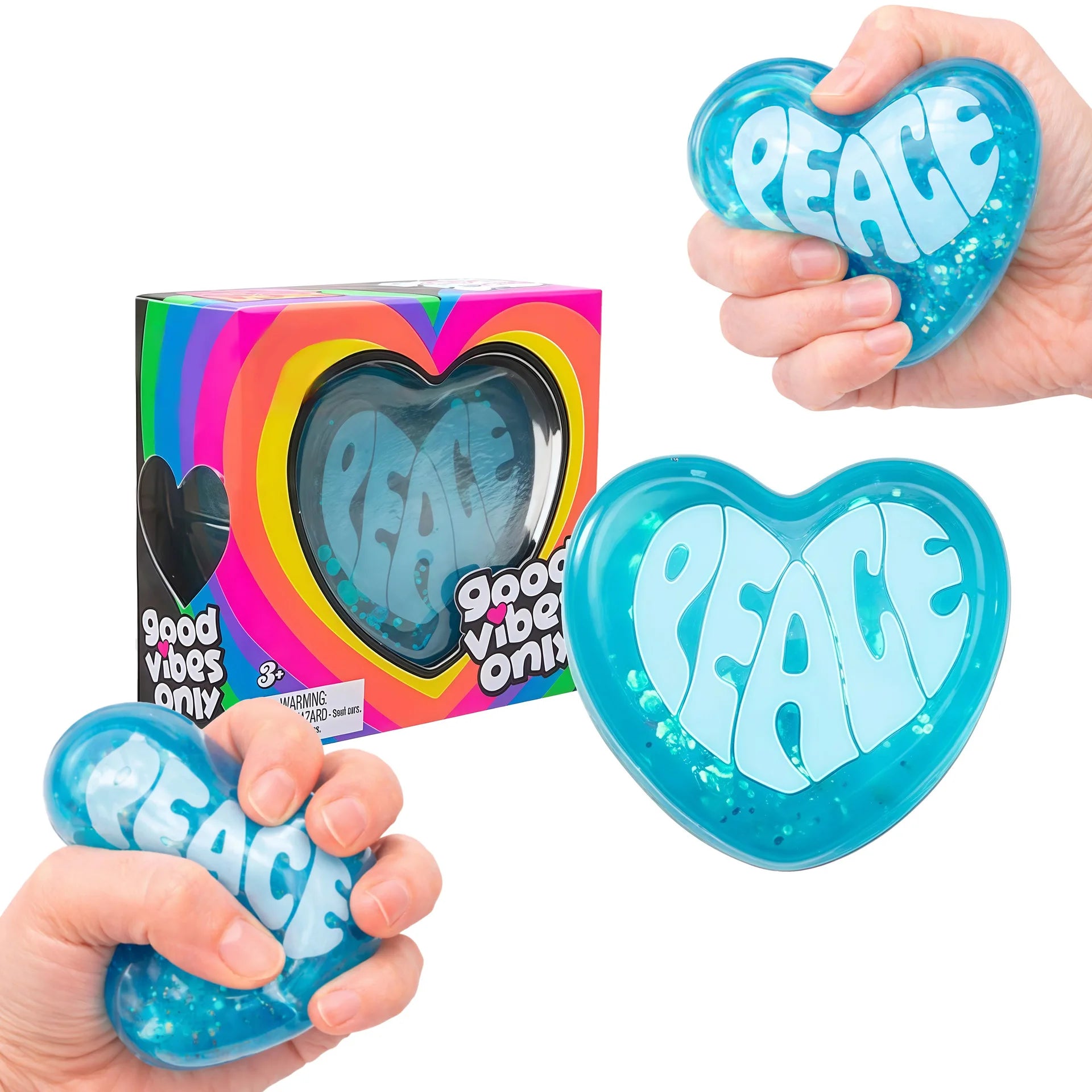 Heart Shaped Squishy Gel Stress Ball — Soft Sensory Fidget Toy for Anxiety Relief