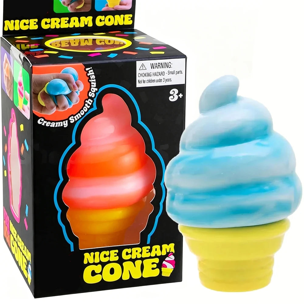 Color Squishy Fidget Toy — Soft Stress Relief Squeeze Ball in Fun Colors