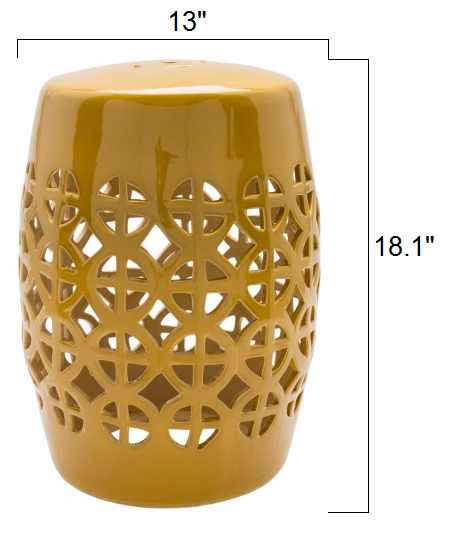 Yellow Ceramic Side Table - Snag N' Style