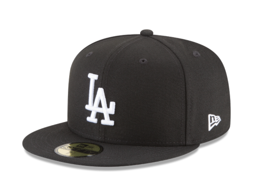 MLB BASIC 5950 LOSDOD BLK/ WHITE 11591149 - Snag N' Style