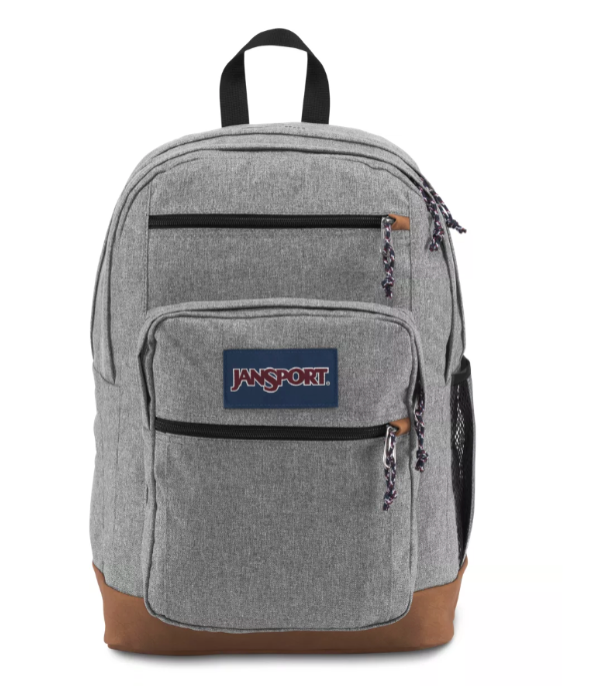 Jansport COOL STUDENT Backpack Grey Letterman Poly - Snag N' Style