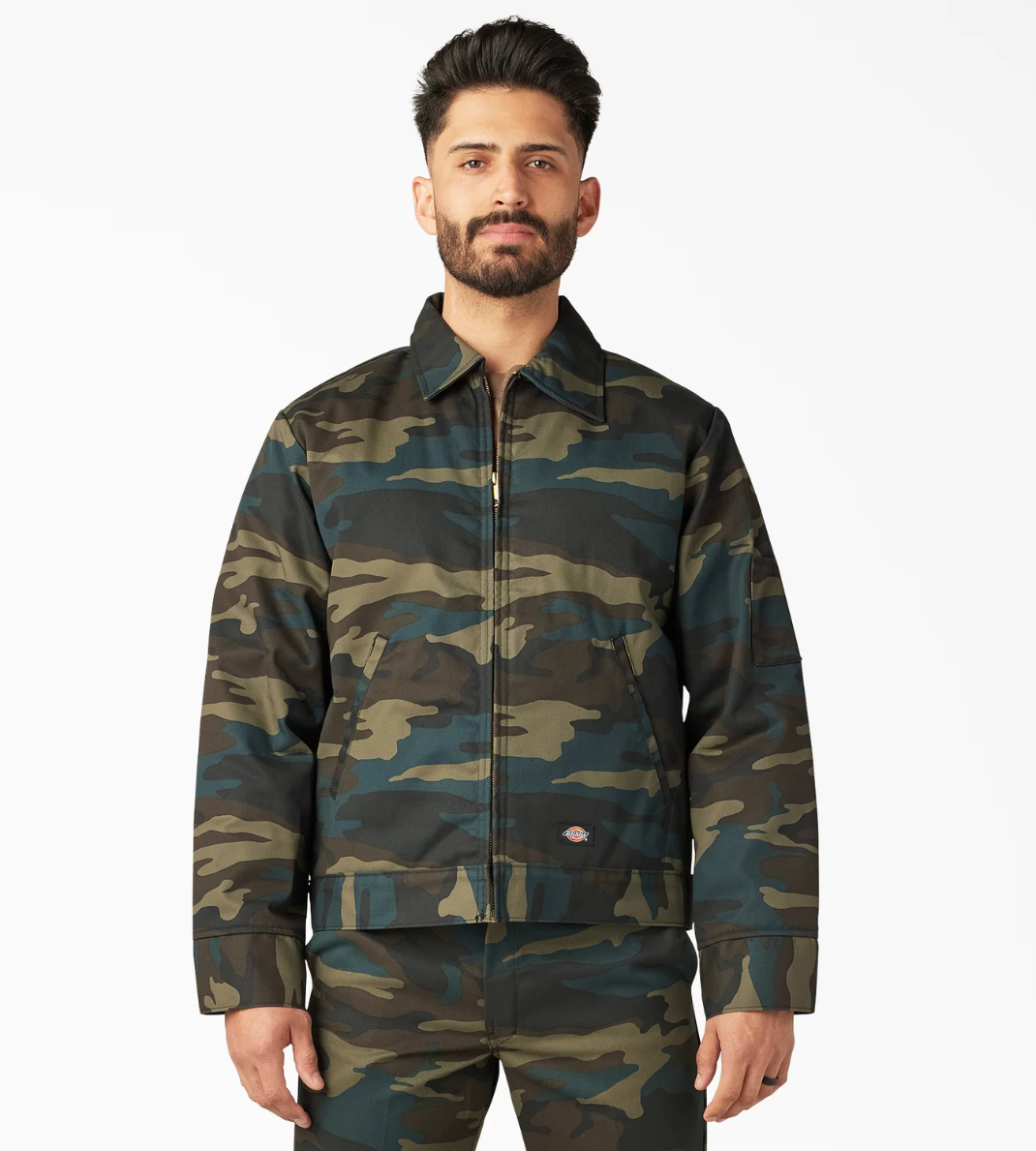 Dickies Insulated Eisenhower Jacket TJ15 - Army - Snag N' Style