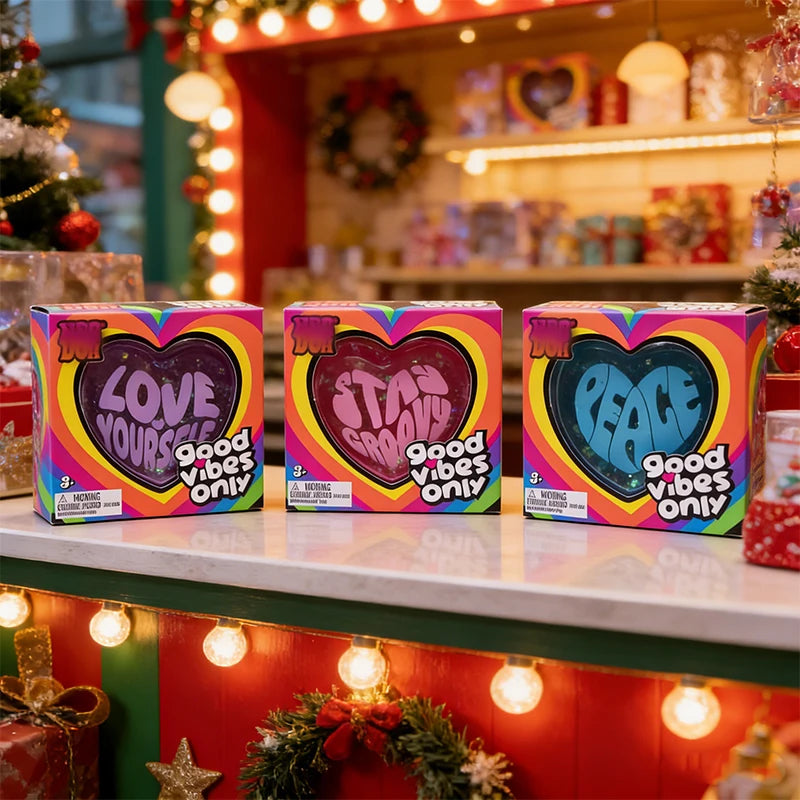 Heart Shaped Squishy Gel Stress Ball — Soft Sensory Fidget Toy for Anxiety Relief