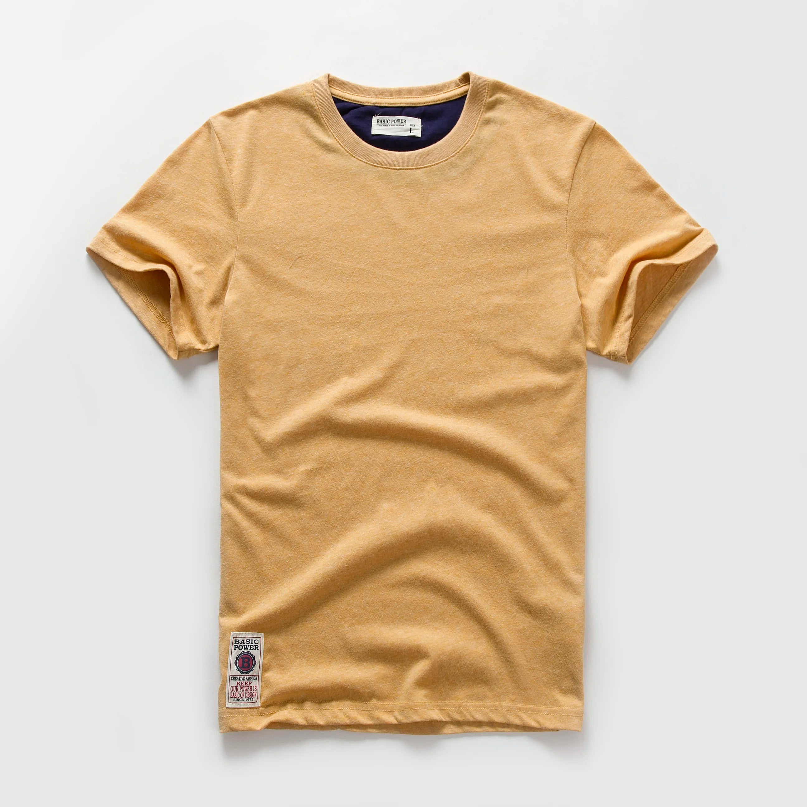 Men's Solid Color T-Shirt – Cotton Short Sleeve Tee | Sizes M–XXXL