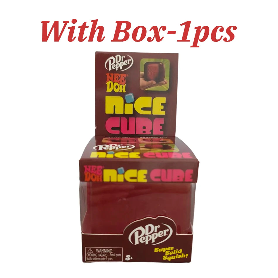 NeeDoh Nice Cube 2.17" Sensory Squeeze Toy – Stress & Anxiety Relief Fidget for Adults & Kids