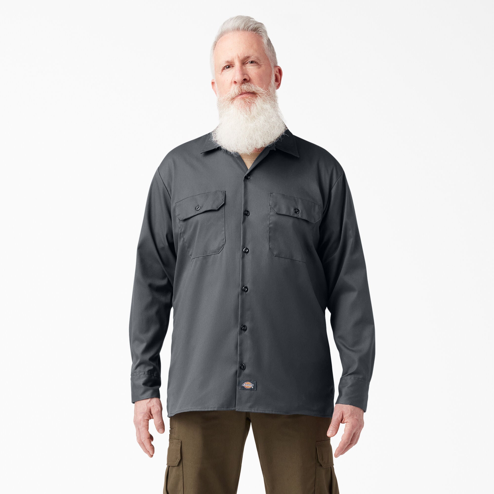 Dickies FLEX Relaxed Fit Long Sleeve Work Shirt A877S - Snag N' Style
