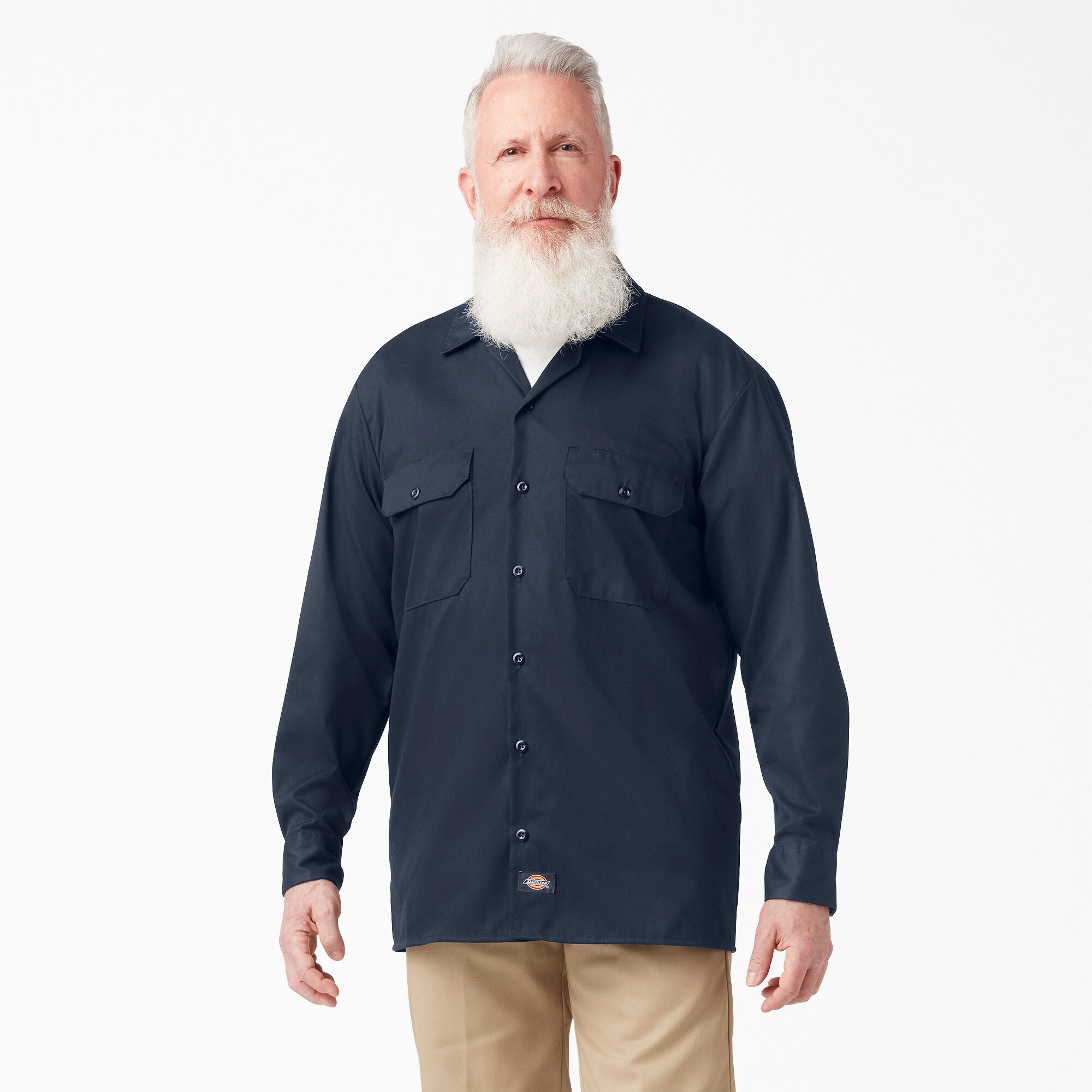Dickies FLEX Relaxed Fit Long Sleeve Work Shirt A877S - Snag N' Style