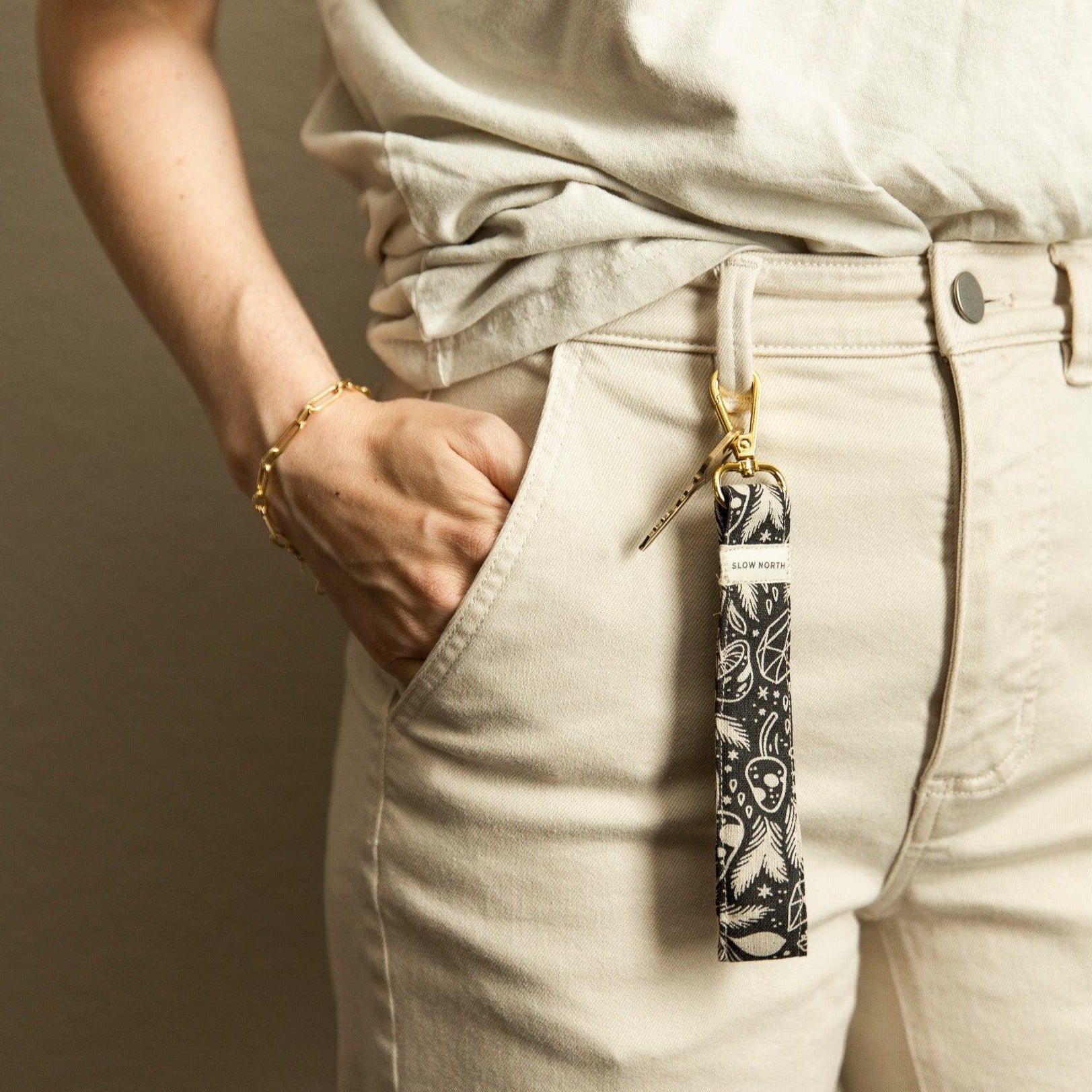 Wristlet Keychain - Mystical Mushroom - Snag N' Style